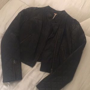 Free People Faux Leather Jacket